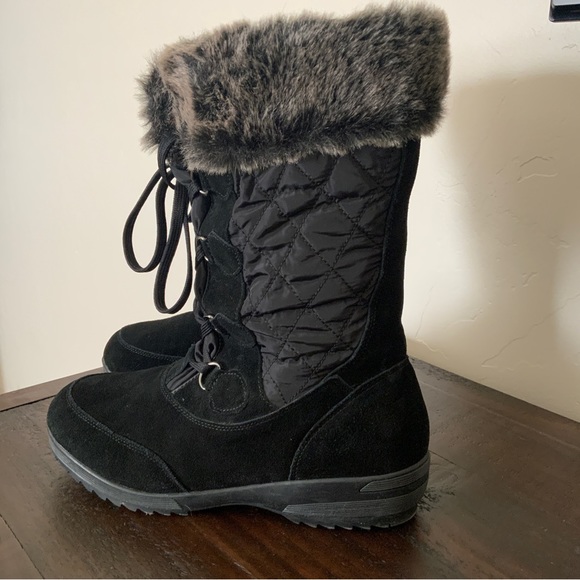 Lands' End Shoes - Lands’ End Insulated Winter Snow Boots Black Size 9